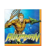 Serviettes de table Aquaman, paq. 16 | Amscannull