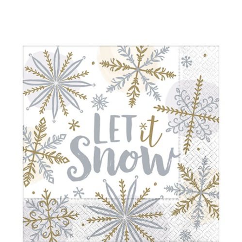 Shining Snow Lunch Napkins, 16-pk Product image
