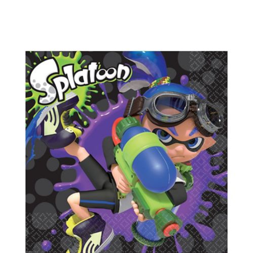 Splatoon Birthday Party Lunch Napkins, 16-pk Product image