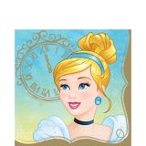 Serviettes de table pour fête d'anniversaire, princesse Cendrillon, paq. 16 | Disney Princessnull
