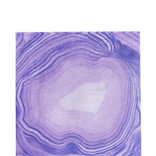 Purple Geode Lunch Napkins, 16-pk Product image