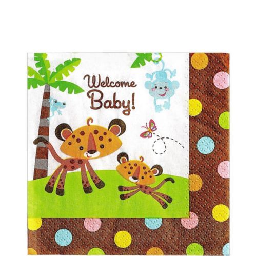 Fisher-Price Jungle Baby Shower Lunch Napkins, 16-pk Product image