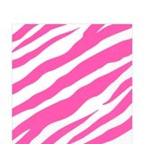 Bright Pink Zebra Print Lunch Napkins