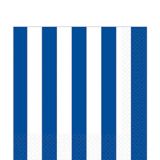 Striped Lunch Napkins, Bright Royal Blue