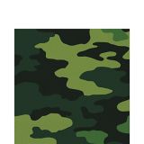 Serviettes de table à motif de camouflage, paq. 16 | Amscannull