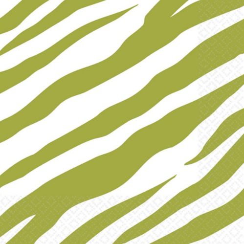 Colourful Zebra Print Lunch Napkins Product image