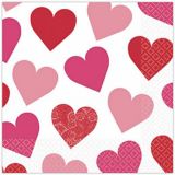 Key to Your Heart Valentine's Day Lunch Napkins, 16-pk