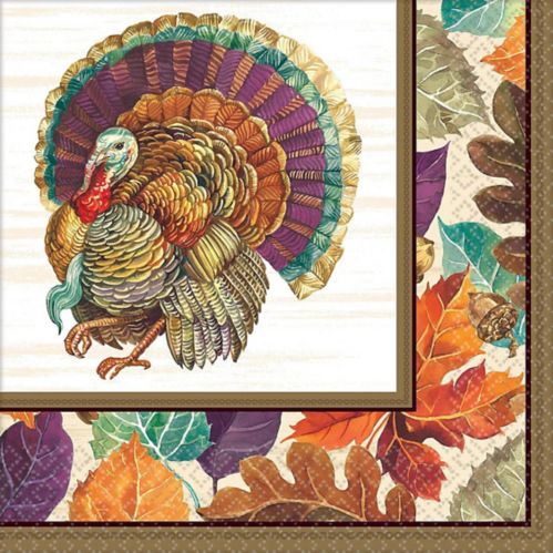 Traditional Thanksgiving Dinner Napkins, 16-pk Product image