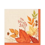 Serviettes de table en papier Feuillage d'automne, paq. 16 | Amscannull