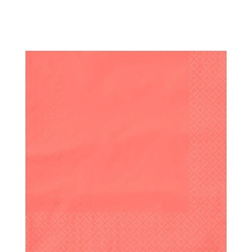 Bright Coral Lunch Napkins, 50-pk Product image