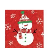 Very Merry Snowman Lunch Napkins, 20-pk