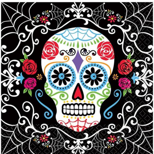 Day of the Dead Sugar Skull Beverage Napkins, 36-pk Product image
