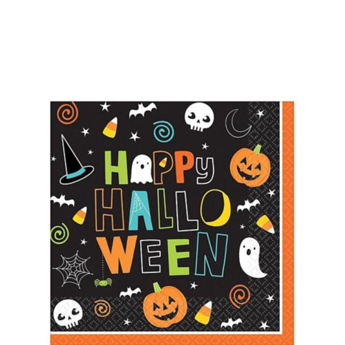 Big Party Pack Halloween Friends Beverage Paper Napkins, 125-pk Product image