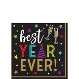Best Year Ever Hexagon Beverage Napkins, 125-pk