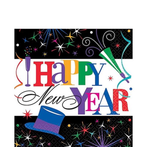 Ring in the Year New Year's Lunch Napkins, 125-pk Product image