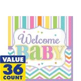Baby Bright Lunch Napkins, 36-pk