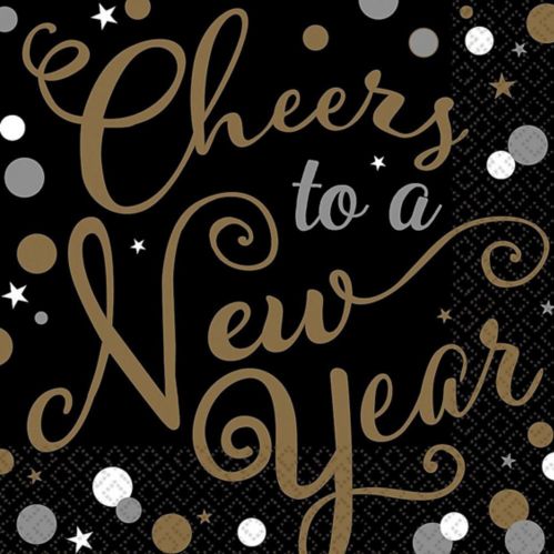 Bubbly Celebration Cheers to a New Year Lunch Napkins, 36-pk Product image