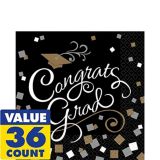 Sophisticated Grad Lunch Napkins, 36-pk