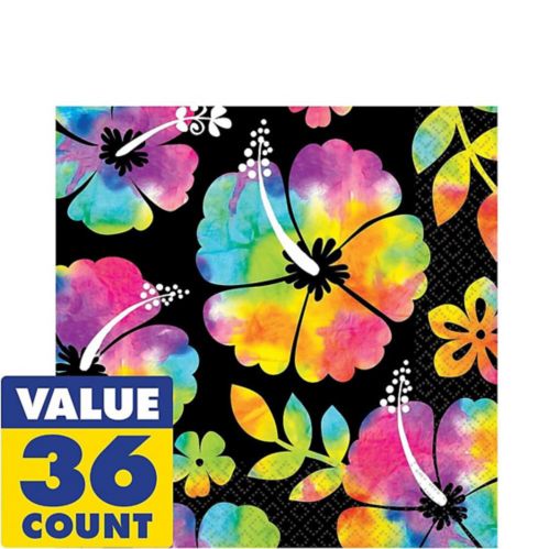 Neon Hibiscus Lunch Napkins, 36-pk Product image