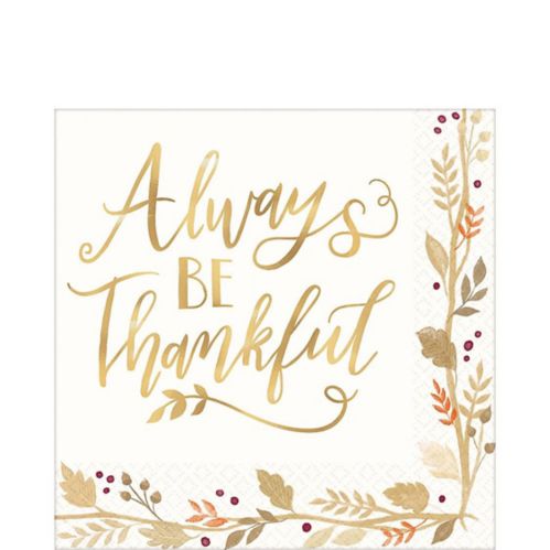 Always Be Thankful Lunch Napkins, 36-pk Product image