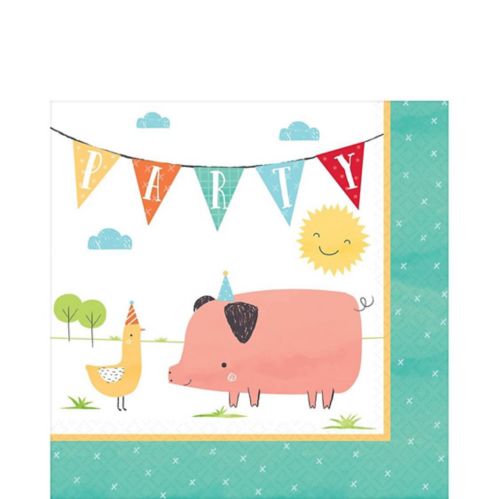 Friendly Farm Birthday Party Lunch Napkins, 36-pk Product image