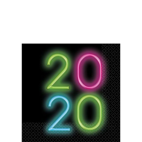 New Year's Glow Lunch Napkins, 36-pk Product image