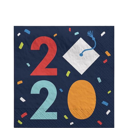Serviettes de table Finissant 2020, bleu marine, paq. 36 Image de l’article