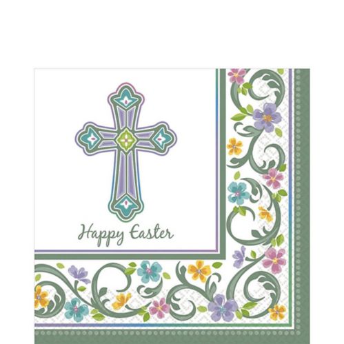 Happy Easter Blessed Day Lunch Napkin, 36-pk Product image