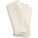 Serviettes de table en tissu blanc, paq. 4