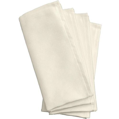 Serviettes de table en tissu blanc, paq. 4 Image de l’article