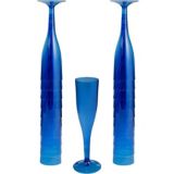 Big Party Pack Royal Blue Plastic Champagne Flutes, 20-ct | Amscannull
