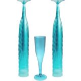 Big Party Pack Caribbean Blue Plastic Champagne Flutes, 20-ct | Amscannull