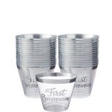 Silver First Communion Plastic Cups, 30-pk | Amscannull