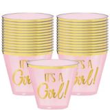 It's A Girl Plastic Cups, 9-oz, 30-pk | Amscannull