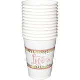 Floral Greenery Plastic Cups, 25-pk | Amscannull