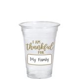 I Am Thankful For Party Plastic Tumbler | Amscannull
