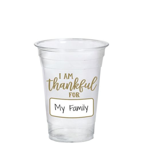 I Am Thankful For Party Plastic Tumbler Product image
