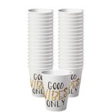 Big Party Goods Vibes Only Paper Coffee Cups, 40-pk | Amscannull