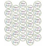 New Baby Sticker Seals, 25-pk