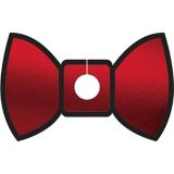 Gold & Red Bow Tie Glass Tags, 18-pk | Amscannull