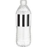 Black & White Striped Bottle Labels, 24-pk