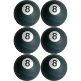 8 Ball Pong Balls, 6-pk