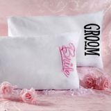 Bride and Groom Pillowcase Set, 2-pc