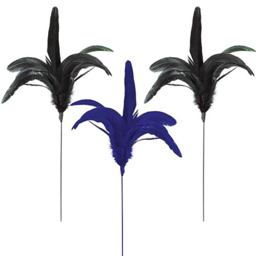 A Night in Disguise Feather Party Picks, 3-pk Product image