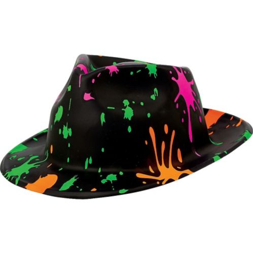 Totally 80s Paint Splatter Fedora Product image