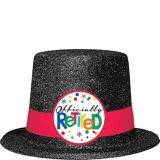 Glitter Officially Retired Top Hat