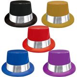 Plastic Top Hats, 5pk Party City
