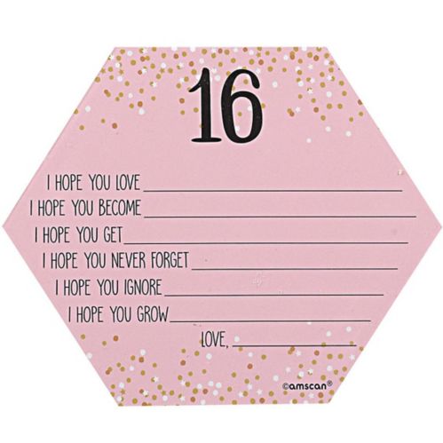 Elegant Sweet 16 Birthday Wishes Cards, 24-pk Product image