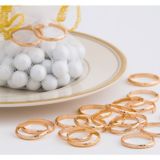 Gold Wedding Band Favour Charms, 288-ct | Amscannull