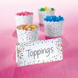 Colourful Sprinkles Tent Cards, 25-pk